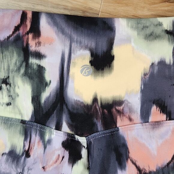 ☔️🔸️Bally Floral Print "Kayla Chalk Violet" High Waist Athletic Pants Medium - Picture 10 of 11